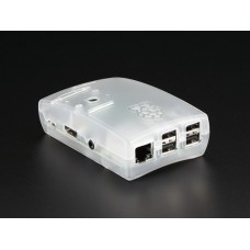 Raspberry Pi B+ with Transparent Plastic Case